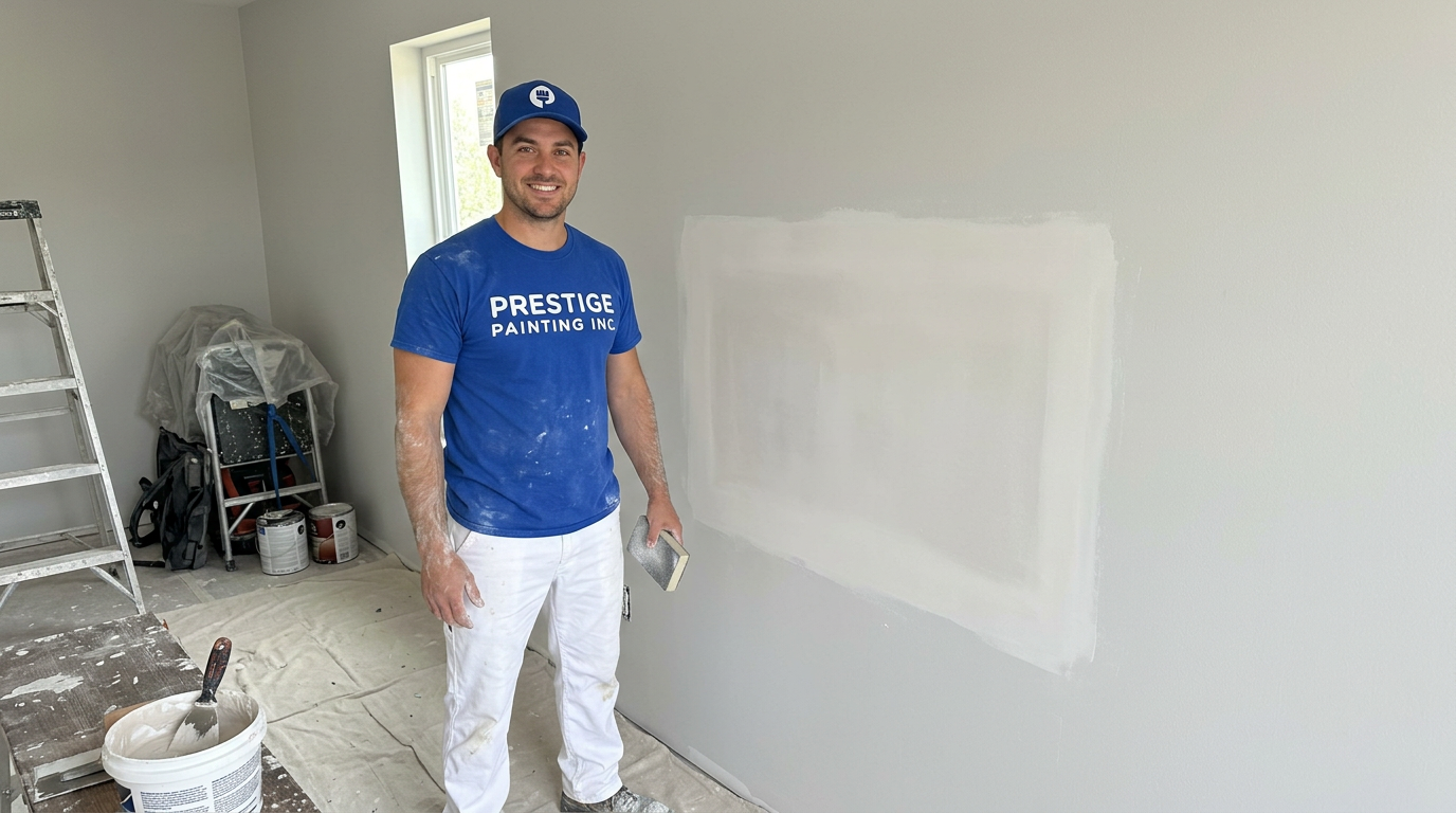 Drywall repair and patching in a Kelowna home